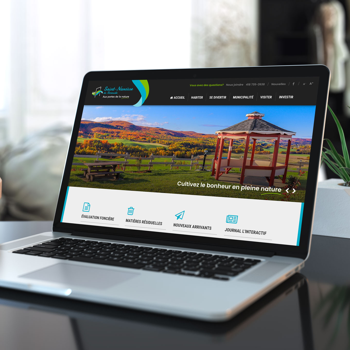 Site Web Municipalité de Saint-Narcisse-de-Rimouski