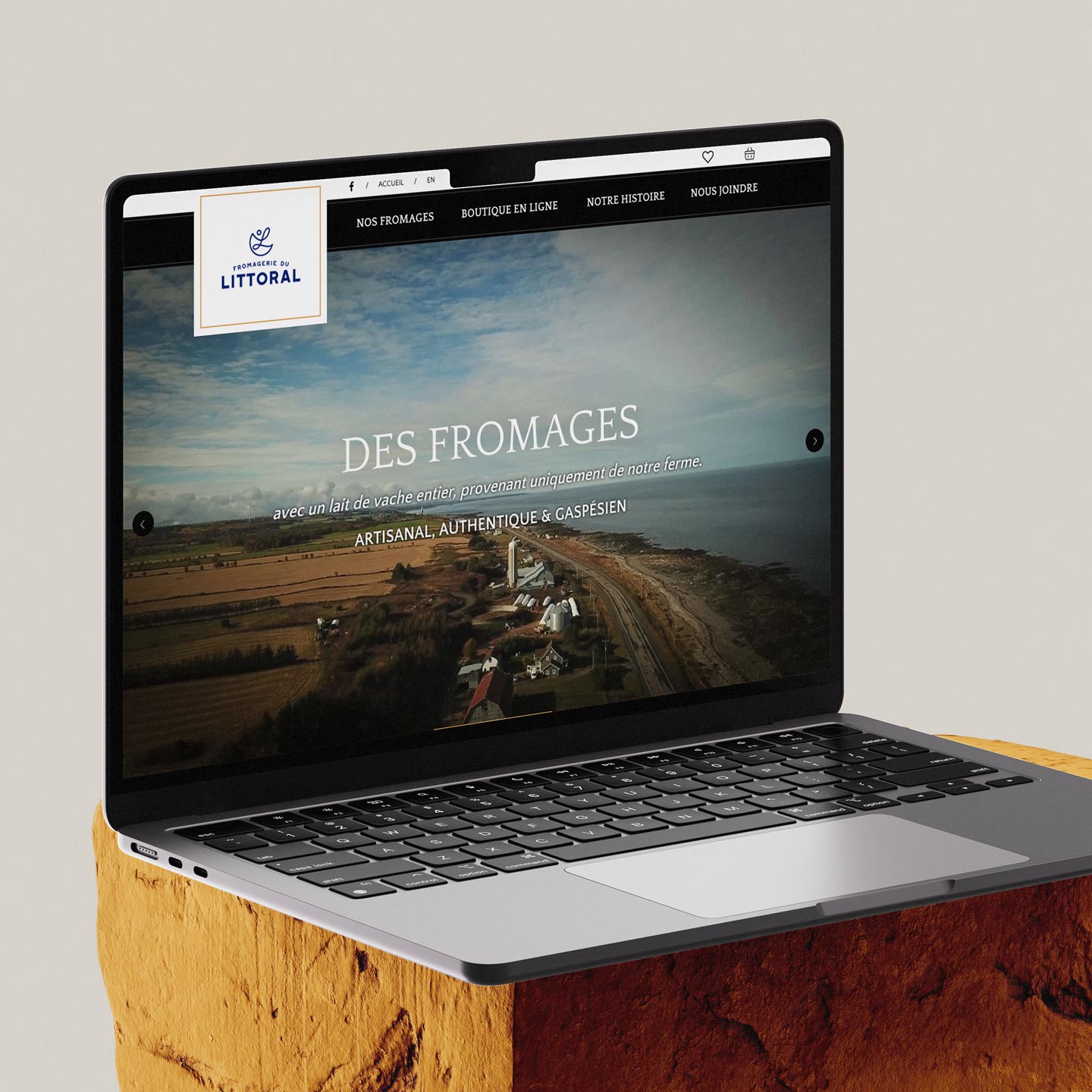 Site Web Fromagerie du Littoral