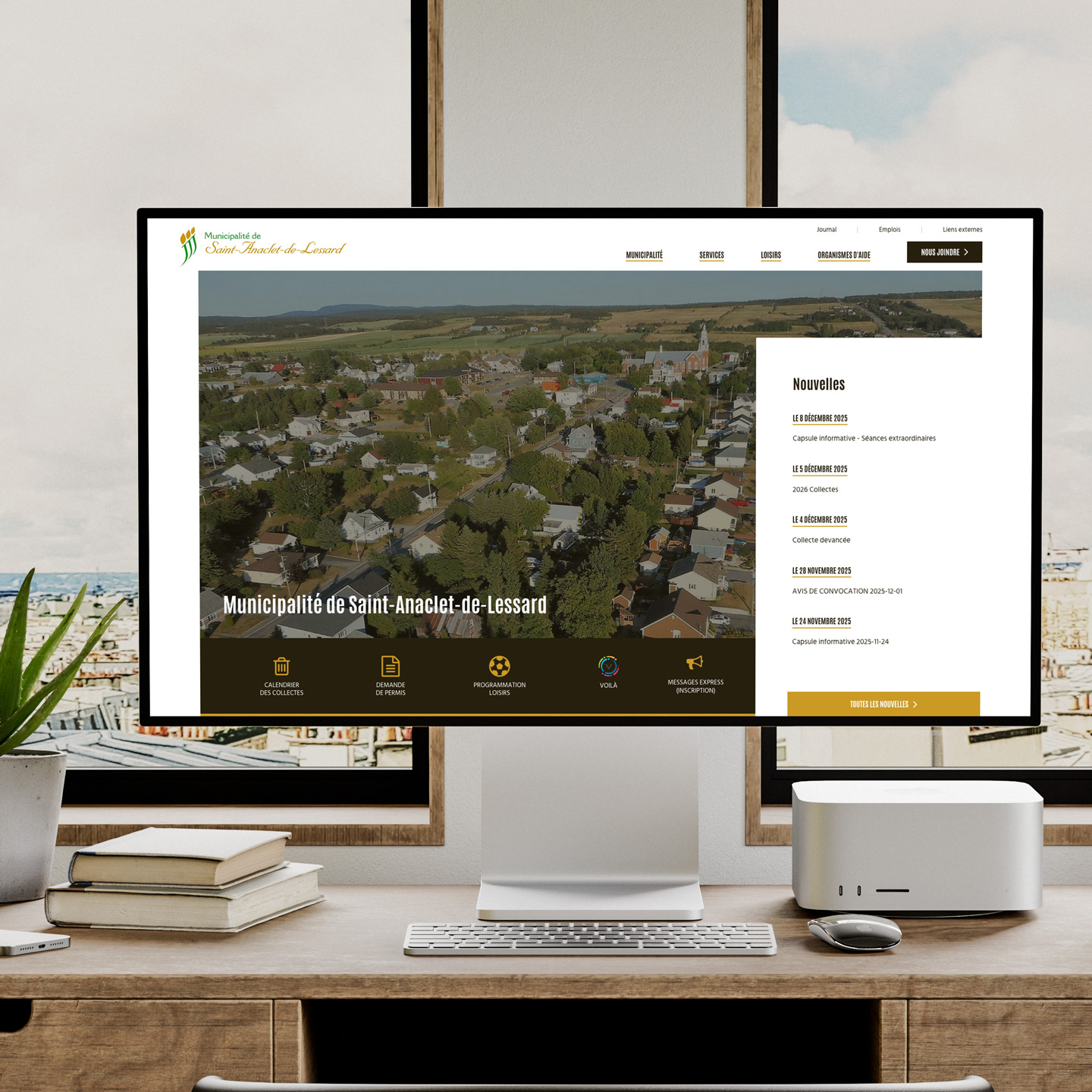 Site Web Municipalité de Saint-Anaclet-de-Lessard