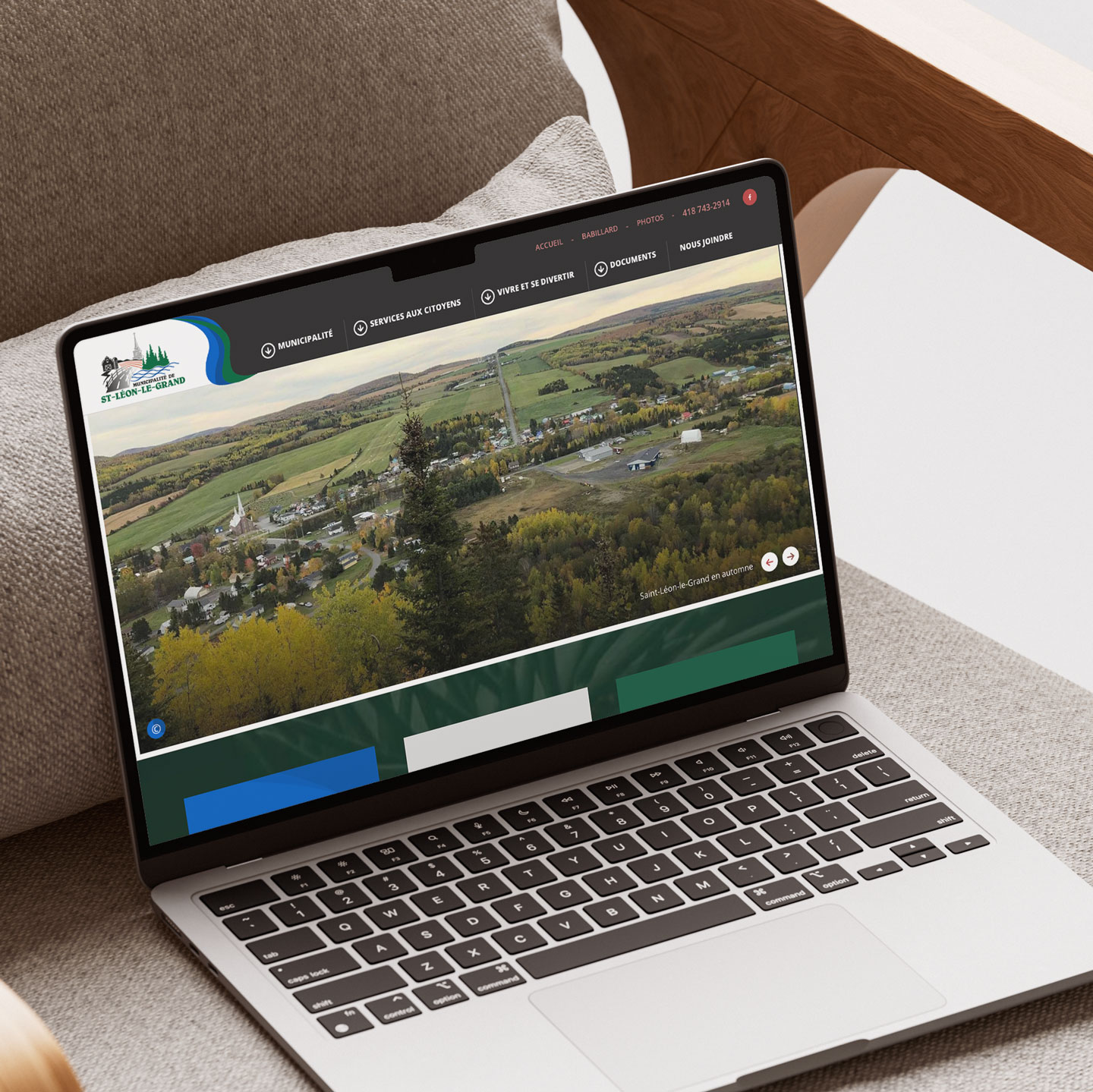Site Web Municipalité de Saint-Léon-le-Grand