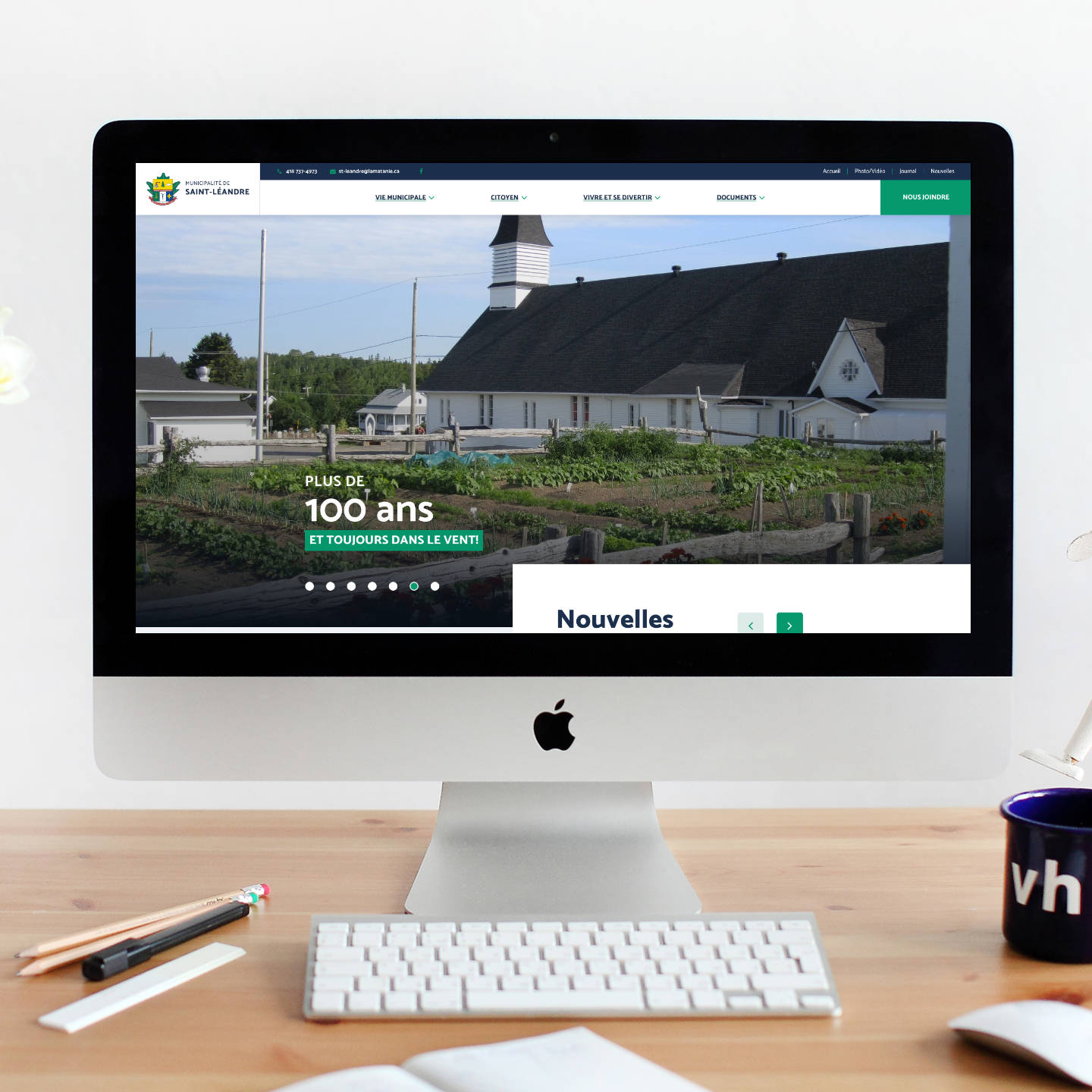 Site Web Municipalité de Saint-Léandre