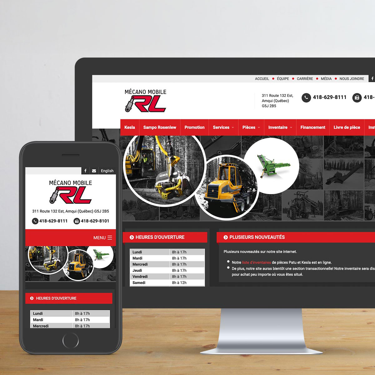 Site Web Mecano Mobile