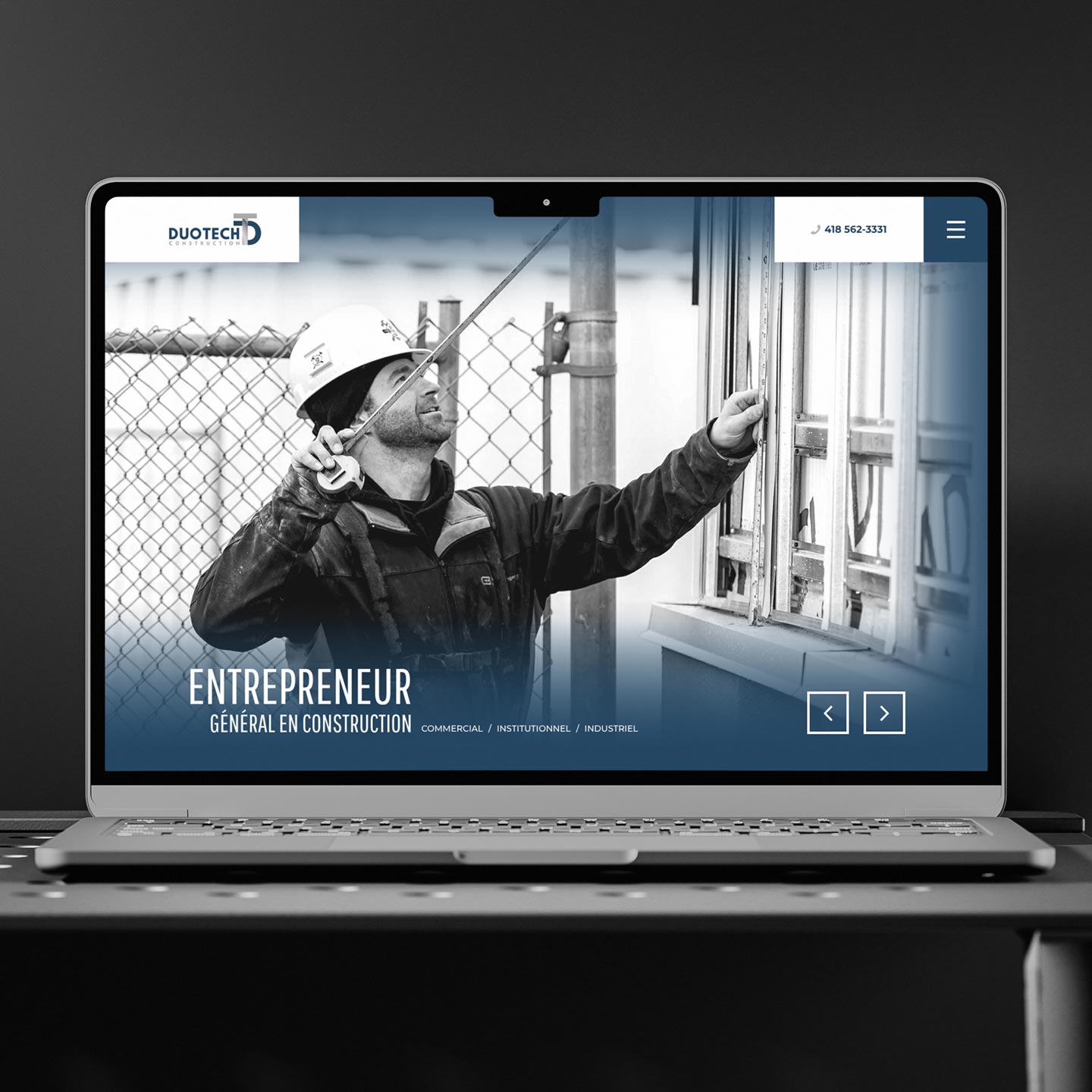 Site Web Duotech Construction