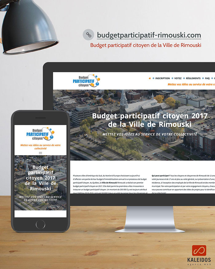 Budget participatif citoyen de la ville de Rimouski