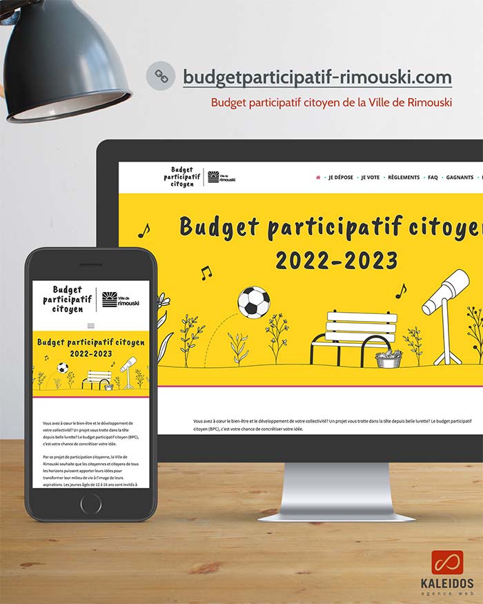 Budget participatif citoyen de la ville de Rimouski