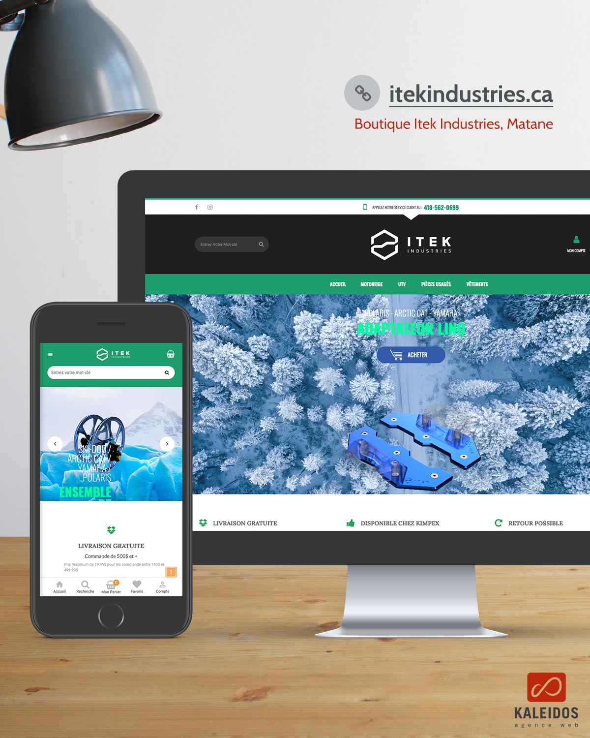 Itek Industries, boutique en ligne